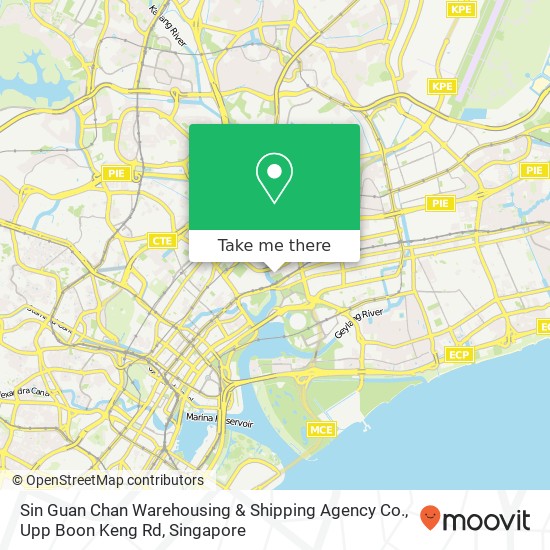 Sin Guan Chan Warehousing & Shipping Agency Co., Upp Boon Keng Rd地图