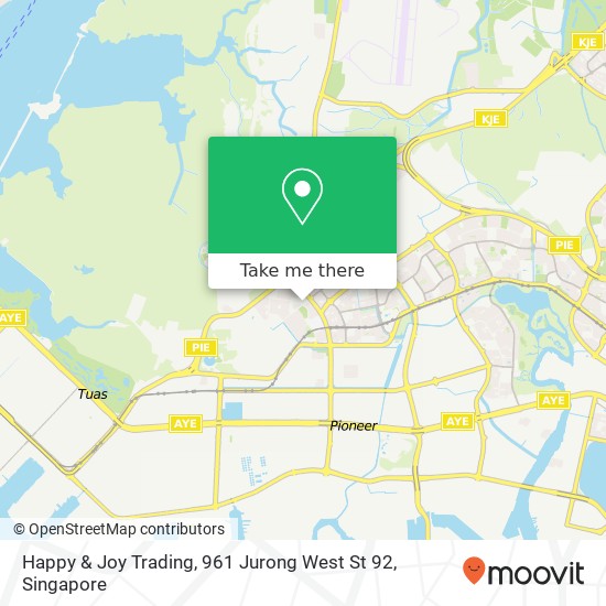 Happy & Joy Trading, 961 Jurong West St 92地图