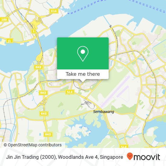 Jin Jin Trading (2000), Woodlands Ave 4 map