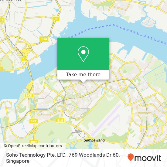 Soho Technology Pte. LTD., 769 Woodlands Dr 60地图