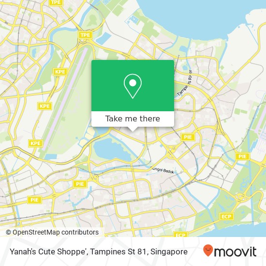 Yanah's Cute Shoppe', Tampines St 81 map