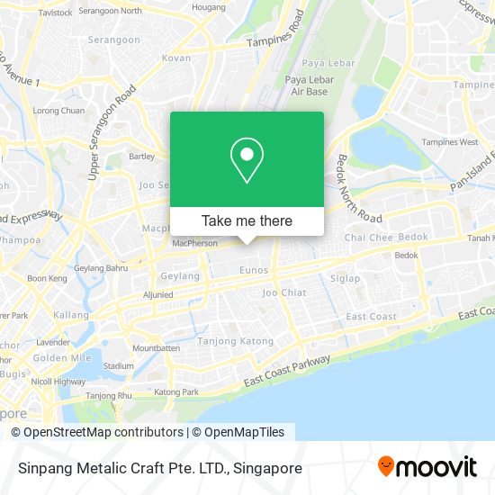 Sinpang Metalic Craft Pte. LTD. map