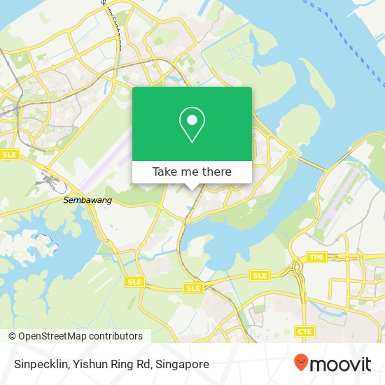 Sinpecklin, Yishun Ring Rd map