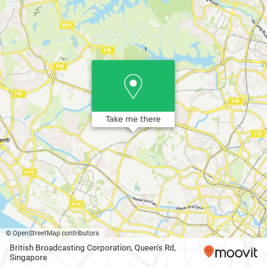 British Broadcasting Corporation, Queen's Rd map