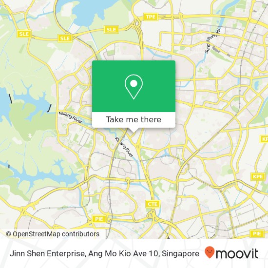 Jinn Shen Enterprise, Ang Mo Kio Ave 10 map