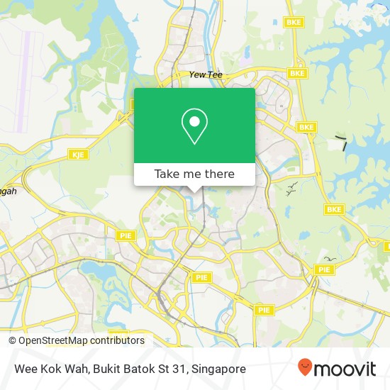 Wee Kok Wah, Bukit Batok St 31 map