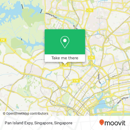 Pan Island Expy, Singapore map