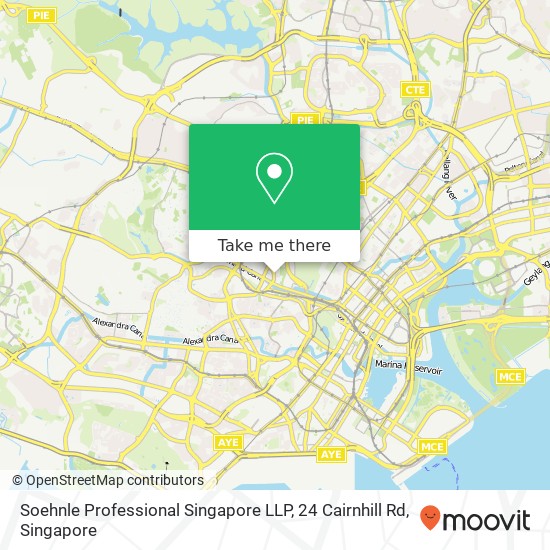 Soehnle Professional Singapore LLP, 24 Cairnhill Rd地图