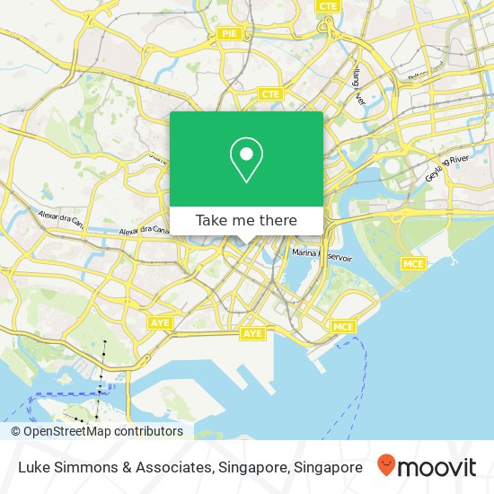 Luke Simmons & Associates, Singapore map