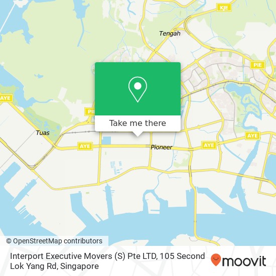 Interport Executive Movers (S) Pte LTD, 105 Second Lok Yang Rd地图