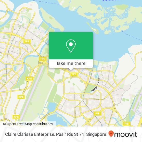 Claire Clarisse Enterprise, Pasir Ris St 71 map