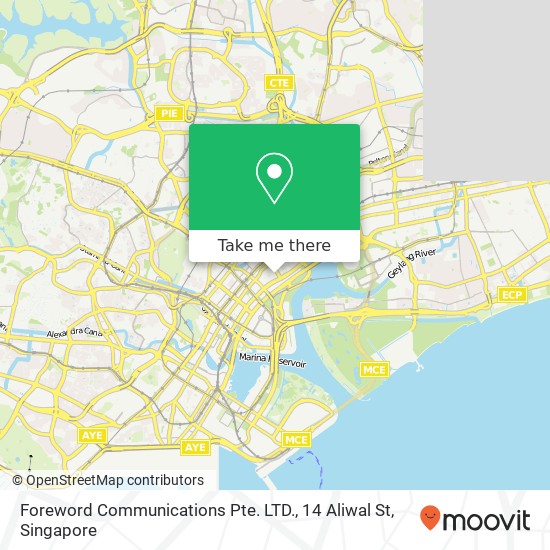 Foreword Communications Pte. LTD., 14 Aliwal St map