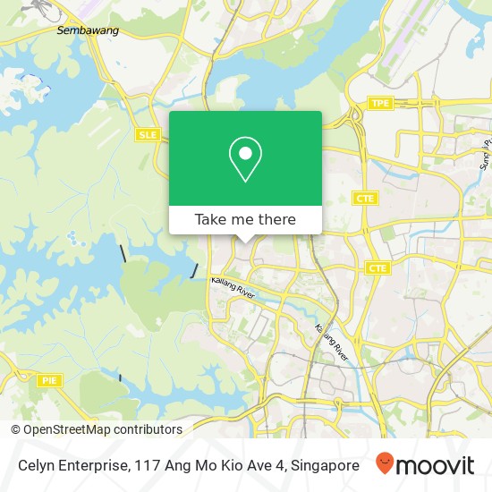 Celyn Enterprise, 117 Ang Mo Kio Ave 4地图