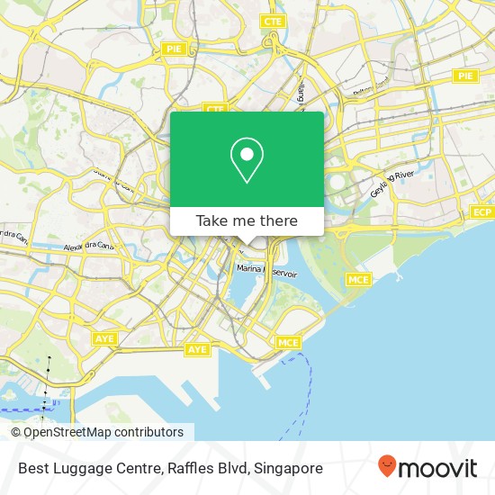 Best Luggage Centre, Raffles Blvd地图