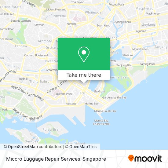 Miccro Luggage Repair Services map