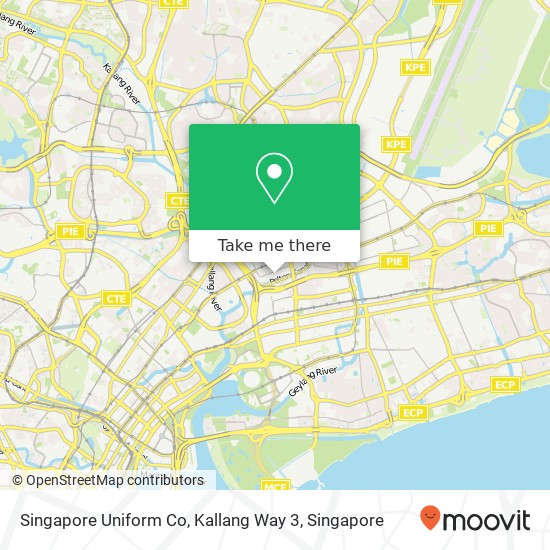 Singapore Uniform Co, Kallang Way 3 map