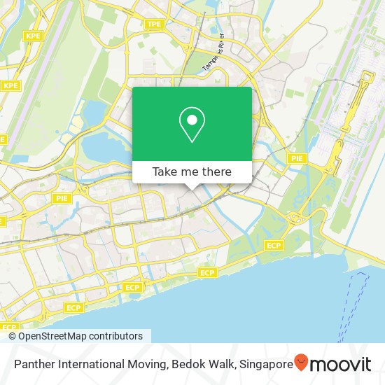 Panther International Moving, Bedok Walk map