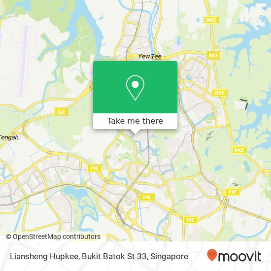 Liansheng Hupkee, Bukit Batok St 33地图