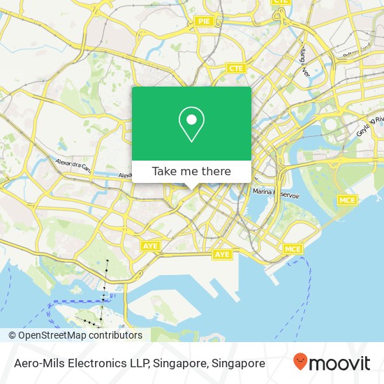 Aero-Mils Electronics LLP, Singapore map