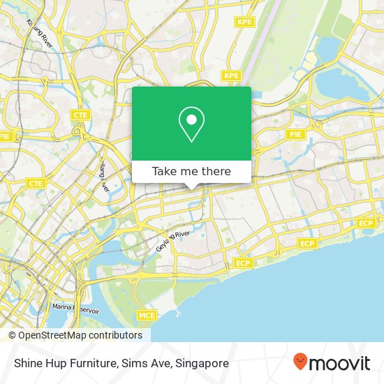 Shine Hup Furniture, Sims Ave地图