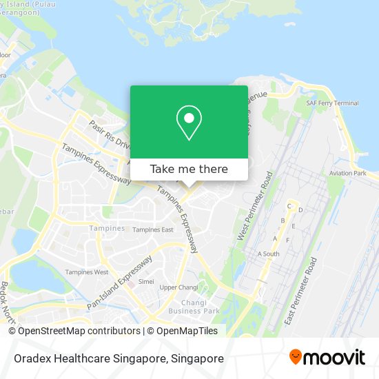 Oradex Healthcare Singapore map