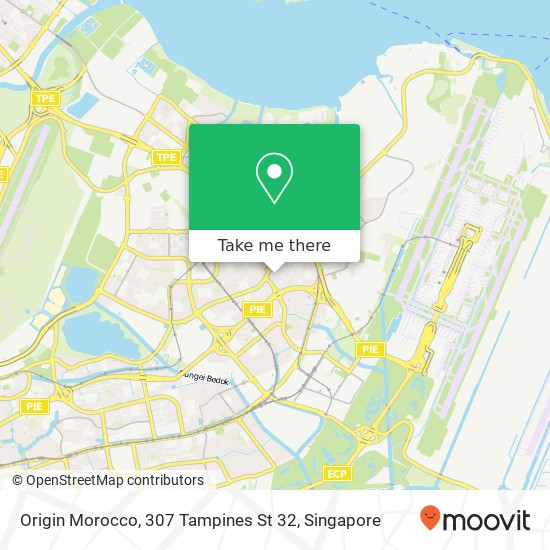 Origin Morocco, 307 Tampines St 32 map