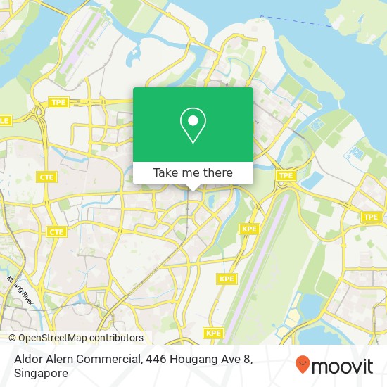 Aldor Alern Commercial, 446 Hougang Ave 8地图