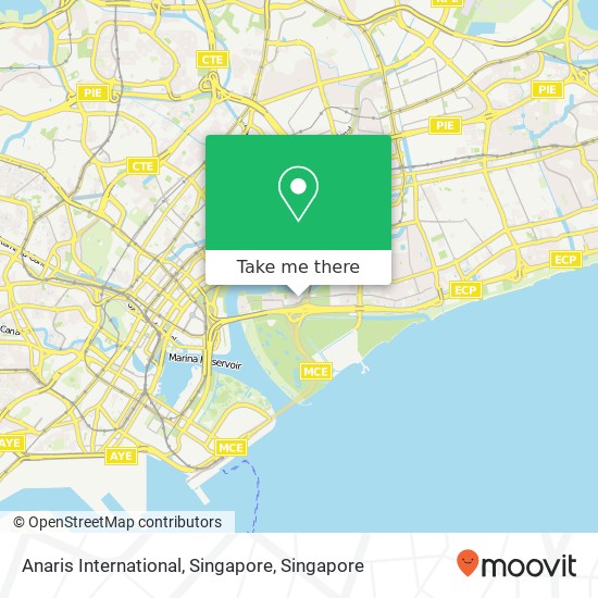 Anaris International, Singapore map