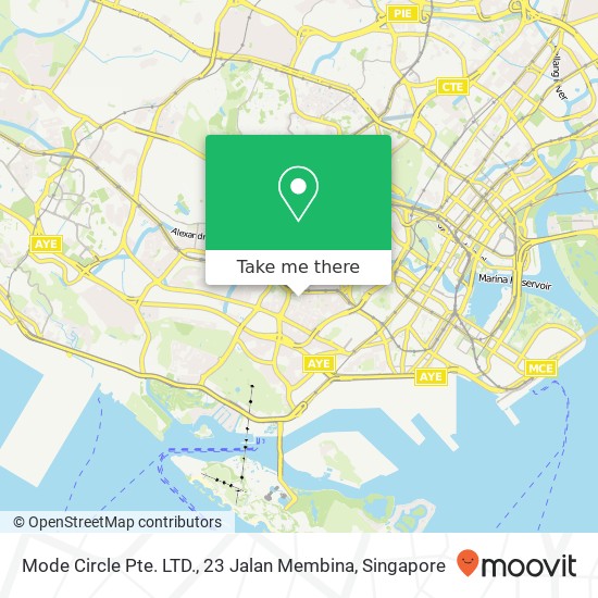 Mode Circle Pte. LTD., 23 Jalan Membina map