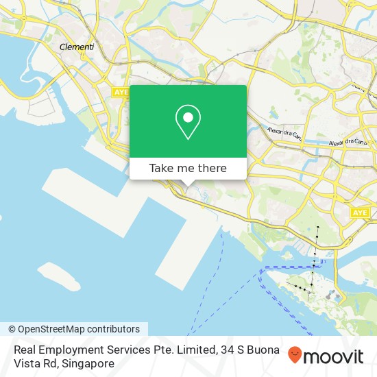 Real Employment Services Pte. Limited, 34 S Buona Vista Rd map