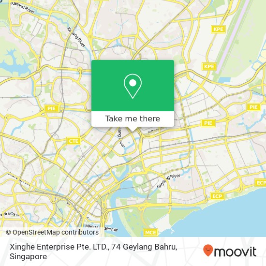Xinghe Enterprise Pte. LTD., 74 Geylang Bahru map