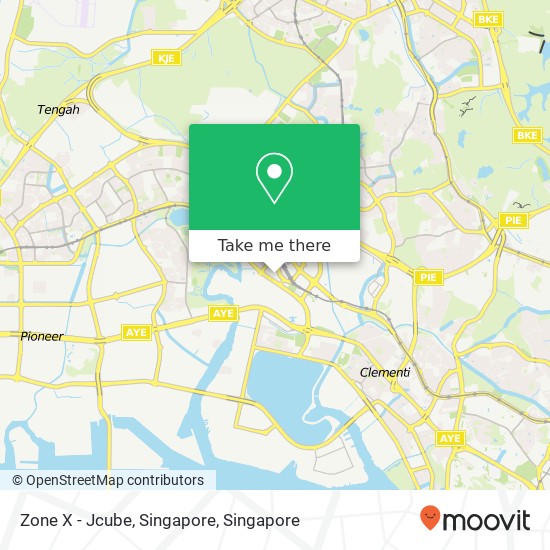 Zone X - Jcube, Singapore map