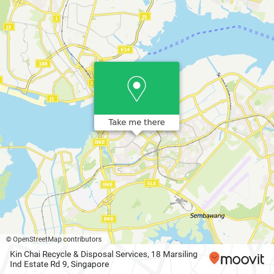 Kin Chai Recycle & Disposal Services, 18 Marsiling Ind Estate Rd 9 map