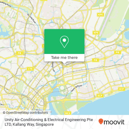 Unity Air-Conditioning & Electrical Engineering Pte LTD, Kallang Way map