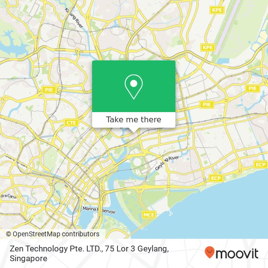 Zen Technology Pte. LTD., 75 Lor 3 Geylang map