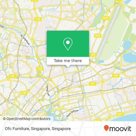 Ofc Furniture, Singapore map