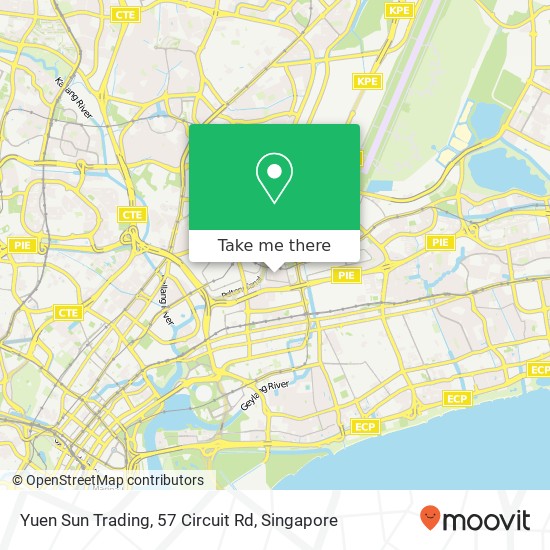 Yuen Sun Trading, 57 Circuit Rd地图