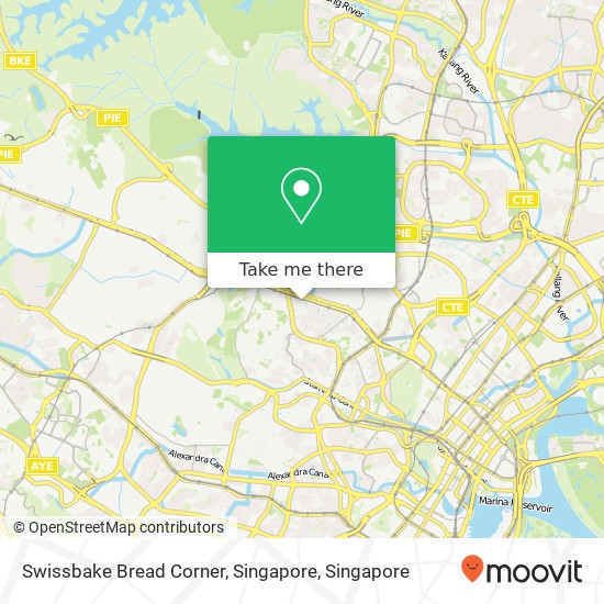 Swissbake Bread Corner, Singapore map