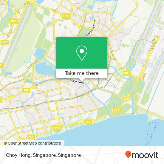 Choy Hong, Singapore map