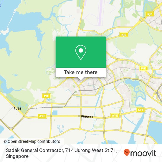 Sadak General Contractor, 714 Jurong West St 71地图