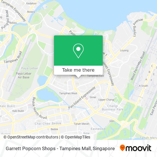 Garrett Popcorn Shops - Tampines Mall map