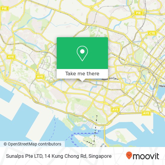 Sunalps Pte LTD, 14 Kung Chong Rd map