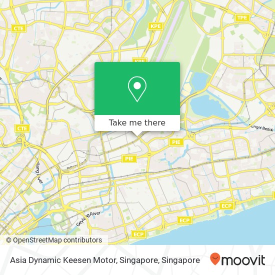 Asia Dynamic Keesen Motor, Singapore map