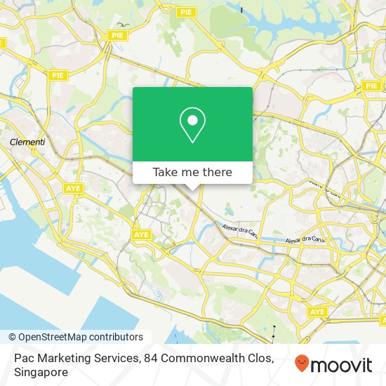 Pac Marketing Services, 84 Commonwealth Clos map