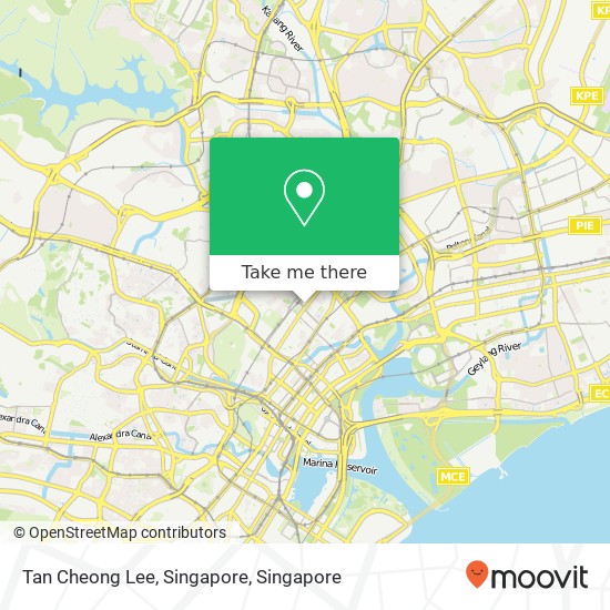 Tan Cheong Lee, Singapore map