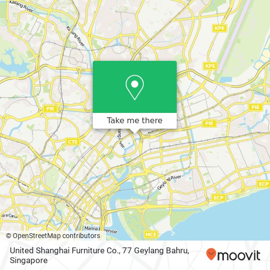 United Shanghai Furniture Co., 77 Geylang Bahru map