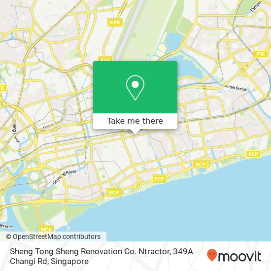 Sheng Tong Sheng Renovation Co. Ntractor, 349A Changi Rd地图