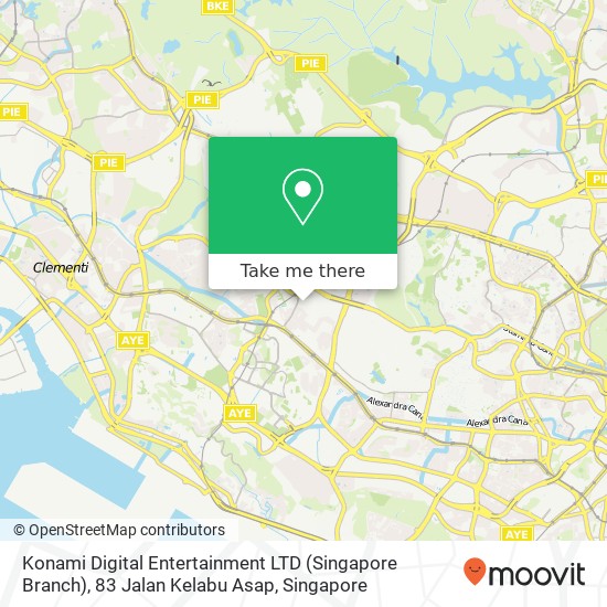 Konami Digital Entertainment LTD (Singapore Branch), 83 Jalan Kelabu Asap map