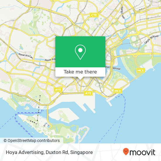 Hoya Advertising, Duxton Rd map