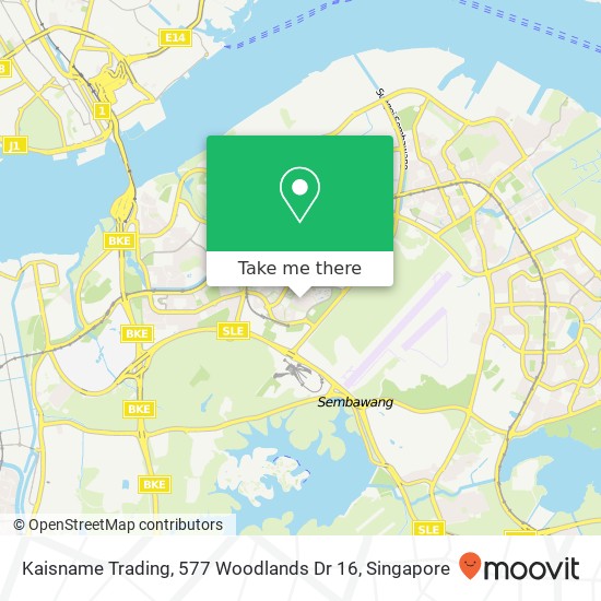 Kaisname Trading, 577 Woodlands Dr 16地图
